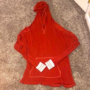 FREE PEOPLE burnt orange sweatshirt in a size S